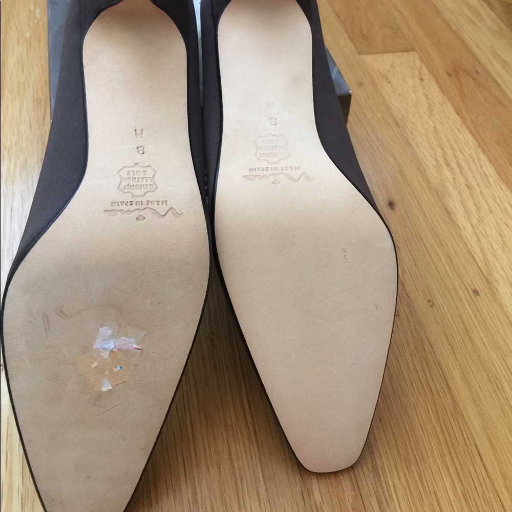 Women’s Nina Brown Satin Pumps - Picture 3 of 3